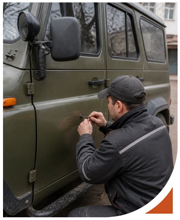 Профессиональное вскрытие автомобиля УАЗ без повреждений в Переславле-Залесском